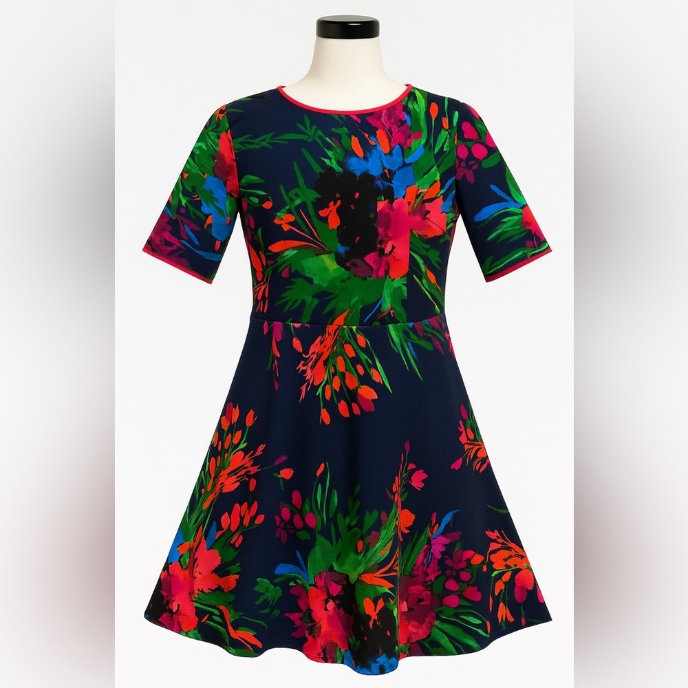 Vince Camuto Floral Midi Dress - Multicolor